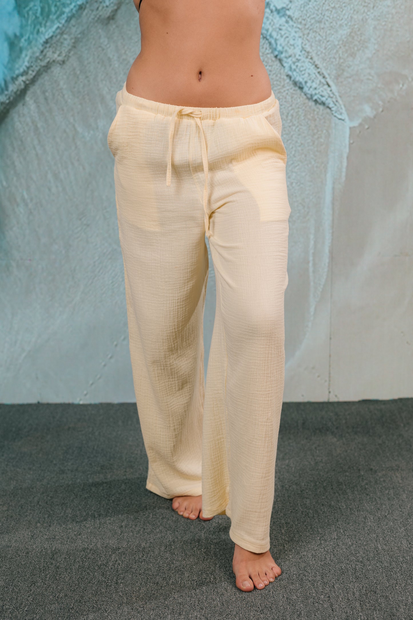 Yellow Linen Pants
