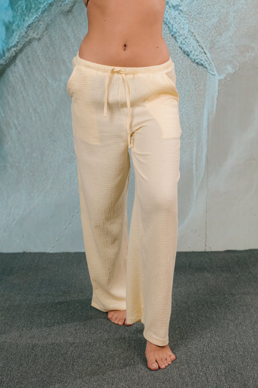 Yellow Linen Pants