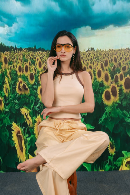 Yellow Striped Pants