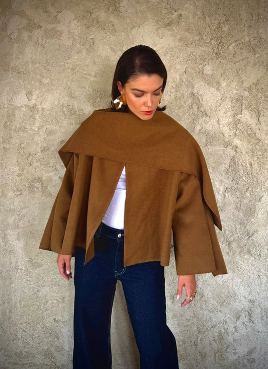 Brown Jacket Cape