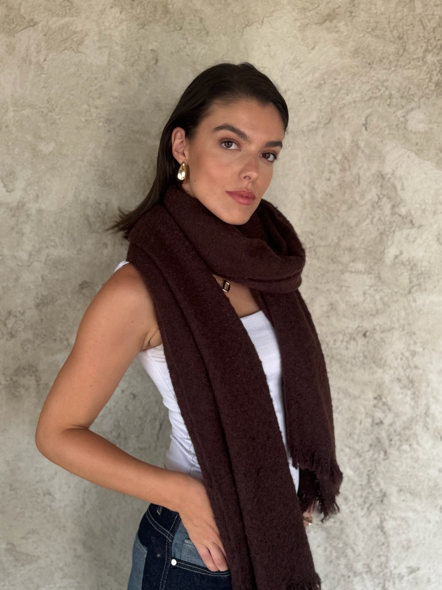 Dark Brown Scarf