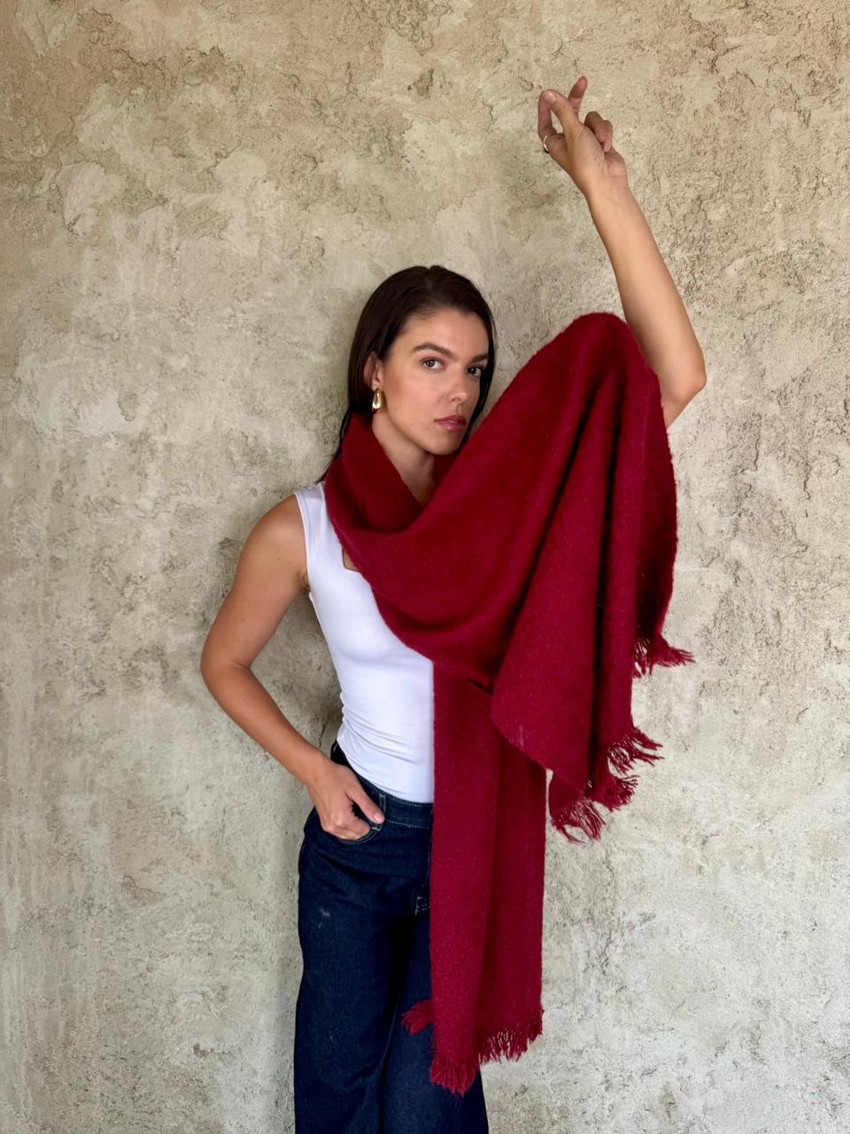 Burgundy Scarf